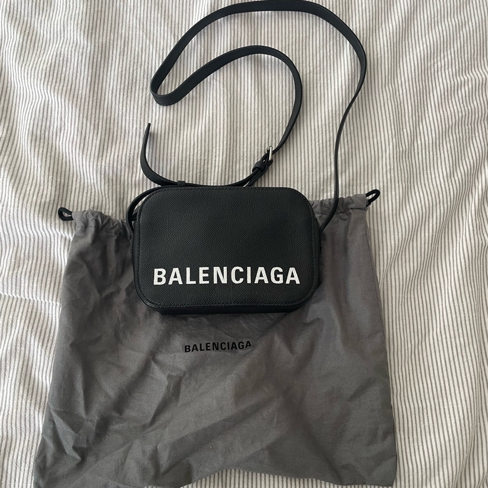 Balenciaga Black camera bag small size